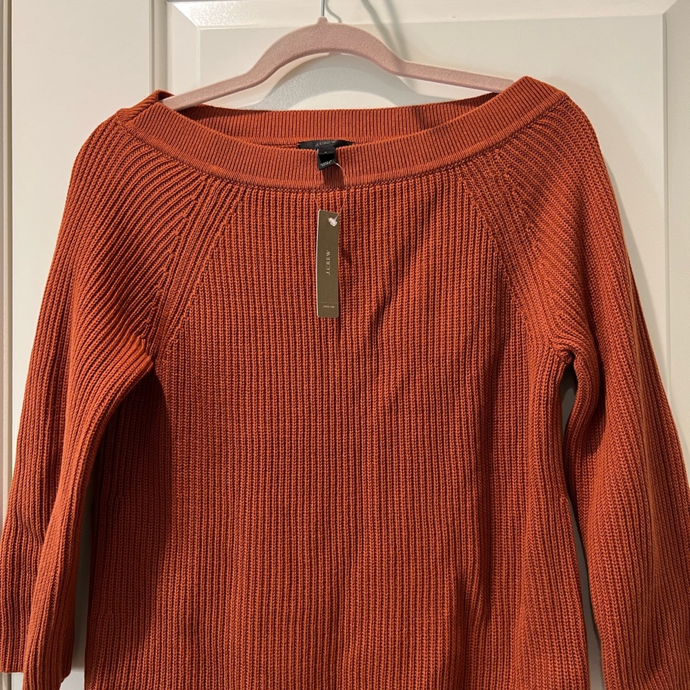 J crew sweater rusty orange
